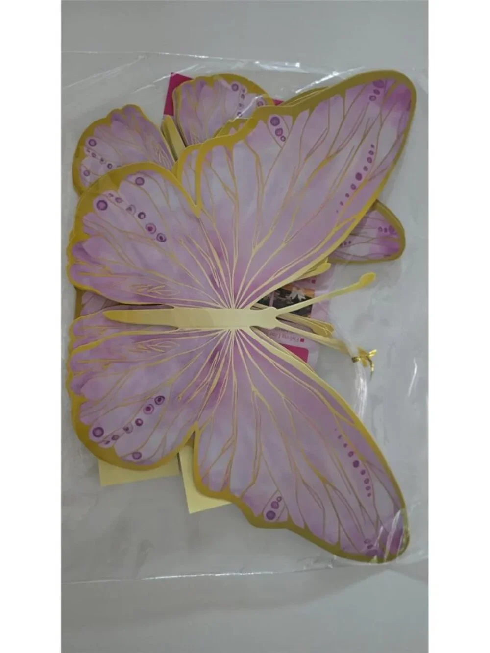 Giant 3D Metallic Gold Butterfly Wall Decor, 10